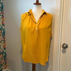 Madewell Mustard Yellow Shirt | Large